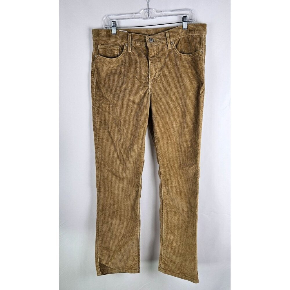 Levis Corduroy Pants Women's W32‎ L30 Tan Cotton Elastane